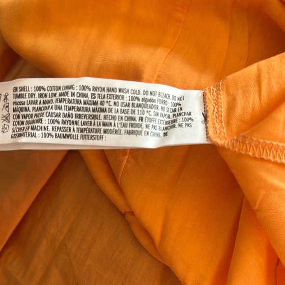 Orange Tiered Ruffled Midi Sundress - Picture 6 of 6